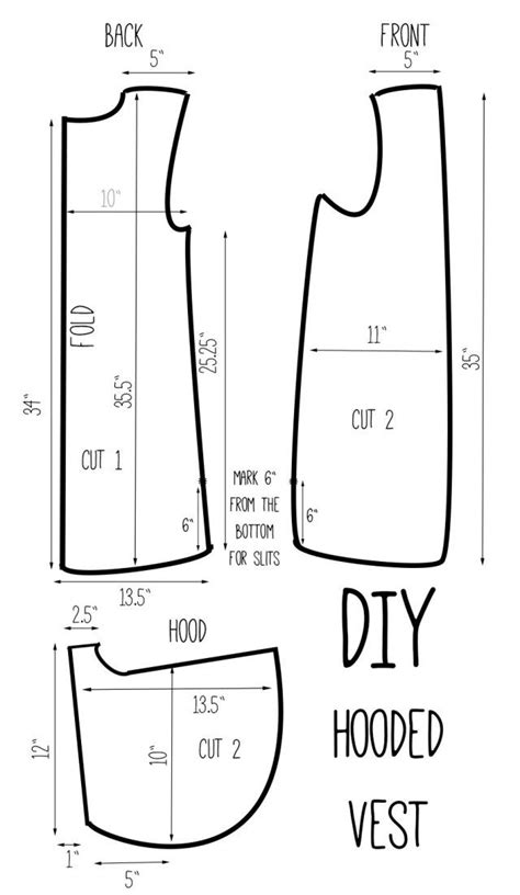 Image result for Printable Vest Patterns