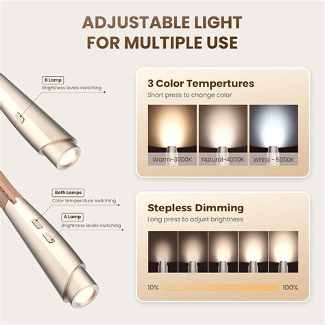 Buy enclize Rechargeable LED Neck Reading Light, Book Lights for ...