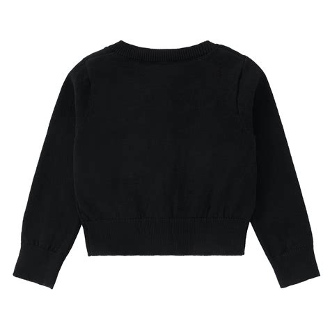 Black Cropped Cardigan – Petit Clair