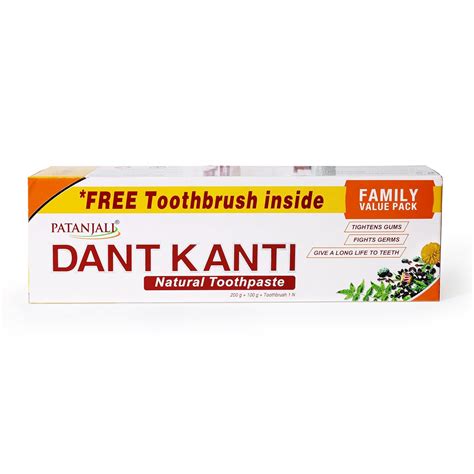 Buy Patanjali Dant Kanti Toothpaste Value Pack (200g x 1N and 100g x 1N ...