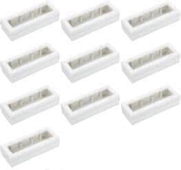 Wall-Mount Electrical Enclosure, 8 Module, Glossy Premium, Brass Nuts ...