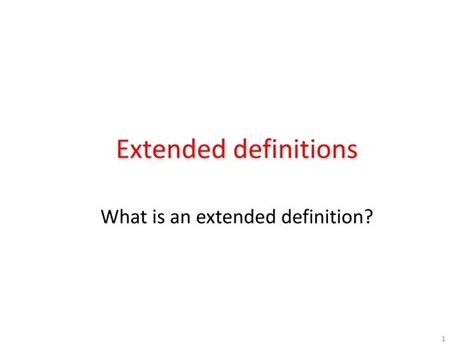 Image result for Extension by Definitions