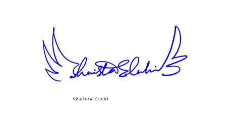 英文签名设计案例丨Shaista Elahi近百种签名设计方案|平面|字体/字形|字酷Zicool - 原创作品 - 站酷 (ZCOOL)