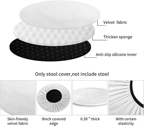 Buy Ouqiuwa Vintage Ocean Turtle Starfish World Map Bar Stool Slipcover ...