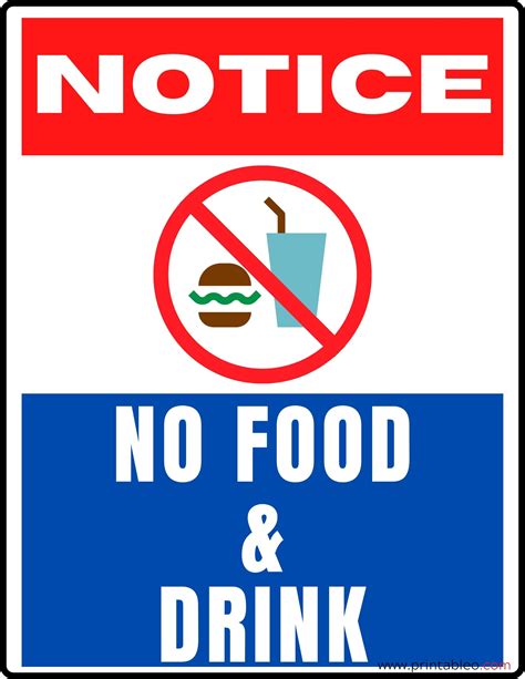 37+ No Food Or Drink Sign | Printable PDFs - Printableo.Com