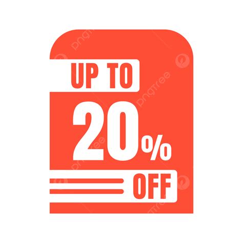 Descuento De Hasta 20 En Venta Con Color Blanco Naranja Para Publicidad ...