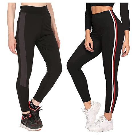 FITG18® Women Yoga Track Pants | Stretchable Sports Tights | Track ...