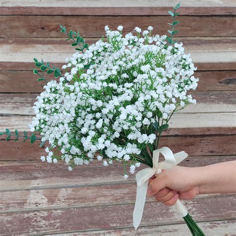 Amazon.com: Cherica 18 Pcs Babys Breath Artificial Flowers And ...