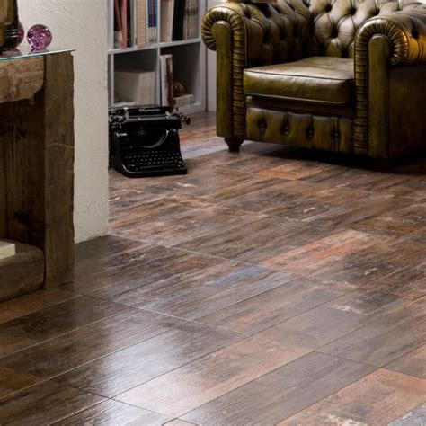 Rustic Wood Tile Flooring Rustic Oak Wood Effect Ceramic Floor Tiles