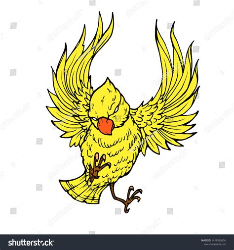 Yellow Canary Drawing