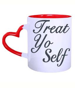 Muggies Magic Quotes Treat Yo Self Pattern RHH 11 Oz Ceramic Coffee Mug ...