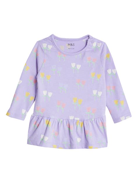 Buy Pure Cotton Floral Top at Marks & Spencer