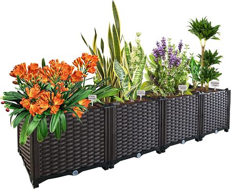 NACREEN Large Outdoor Planters Garden Boxes - India | Ubuy