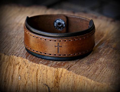 Personalized Leather Bracelet, Women's Leather Bracelet, Men's Leather ...