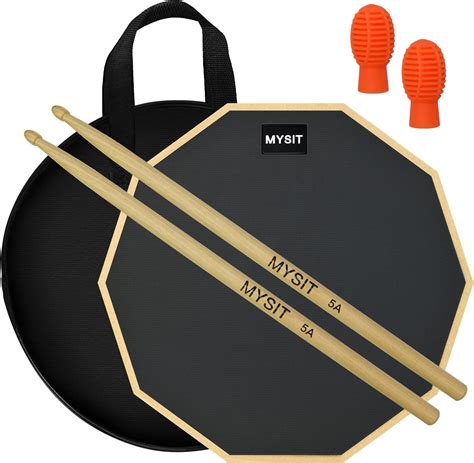 Amazon.com: Drum Practice Pad - Dual-Surface 12 inch Silent Practice ...