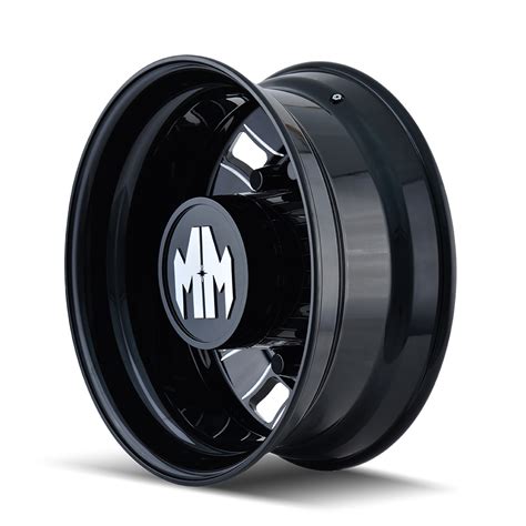 MAYHEM BIGRIG 8180 REAR BLACK/MILLED SPOKES 22.5X8.25 10-285.75 169MM ...