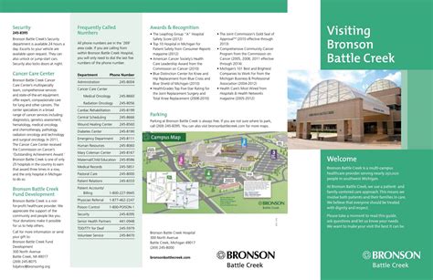 Download Visiting Bronson Battle Creek Hospital Brochure