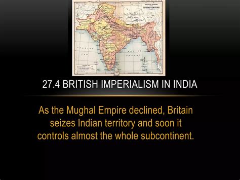 27.4 british imperialism in india | PPTX