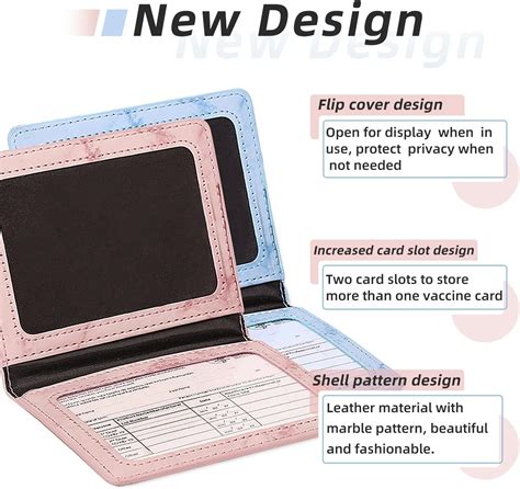 Buy Dadop 2 Pack Vaccine Card Holder CDC Vaccination Card Protector ...