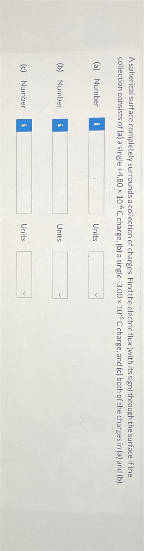 Solved A spherical surface completely surrounds a collection | Chegg.com