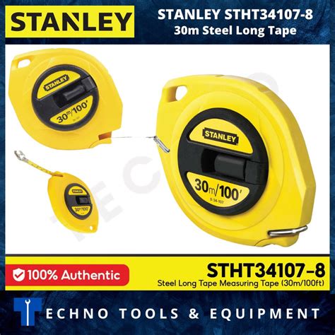 Stanley 30m/100ft Steel Long Tape Measuring Tape STHT34107-8 / 34-107 ...