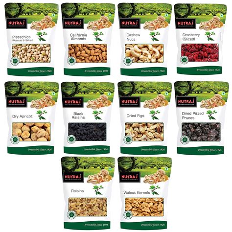 Nutraj Dry Fruits Combo with Pistachios, Almond,Cashew, Black and ...