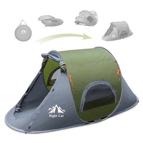 Amazon.com : Night Cat Pop-up Camping Tent: 1 Person Tent Waterproof ...