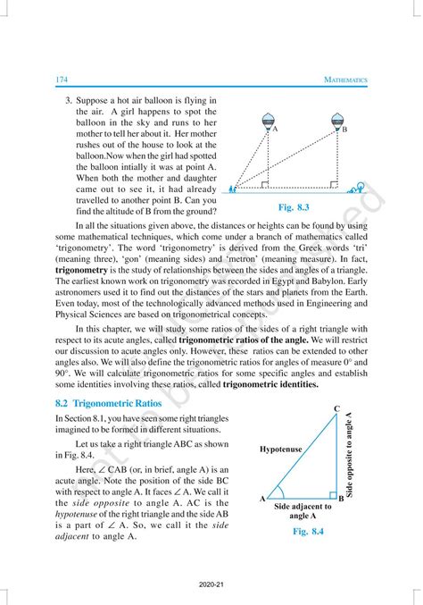 Introduction To Trigonometry - NCERT Book of Class 10 Mathematics