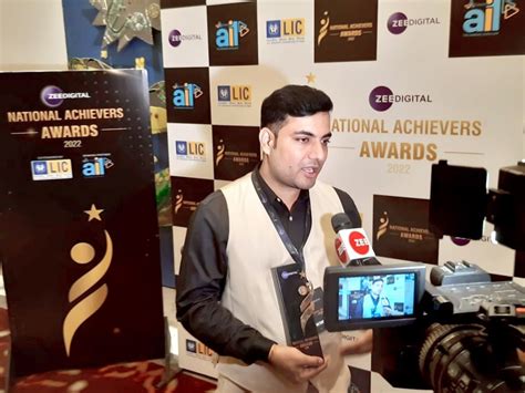 'Save Earth Activist' Sandeep Choudhary receives ZEE NATIONAL ACHIEVER ...