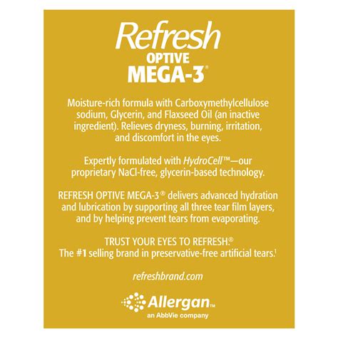 REFRESH OPTIVE MEGA-3® Lubricant Eye Drops