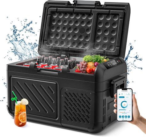 Amazon.com: EENOUR D45 12V Car Refrigerator Portable Freezer 48Qt/45L Battery Powered Cooler ...