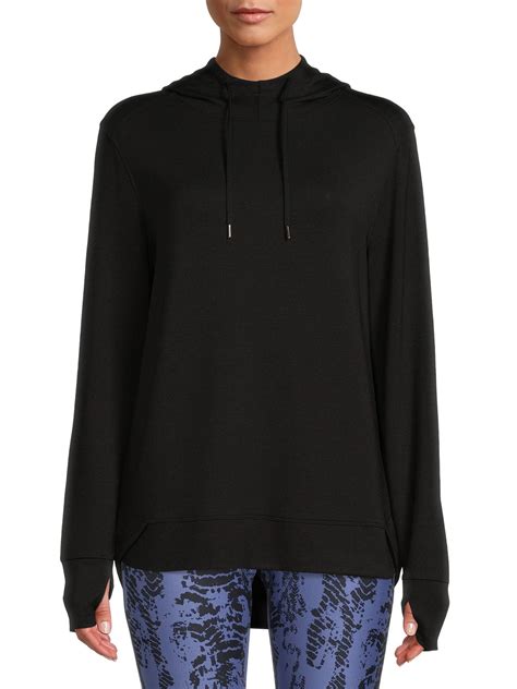 Athletic Works Women's Athleisure Mock Neck Hoodie - Walmart.com