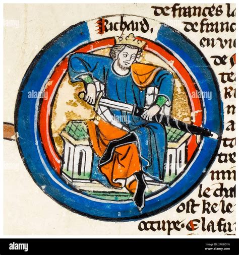 Richard the Lionheart, Richard I of England (1157-1199), King of England (1189-1199 ...