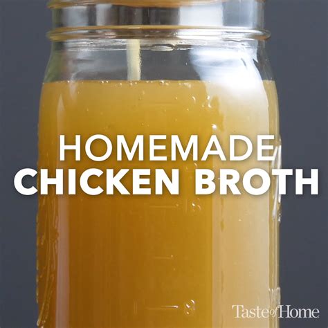 Homemade chicken broth – Artofit
