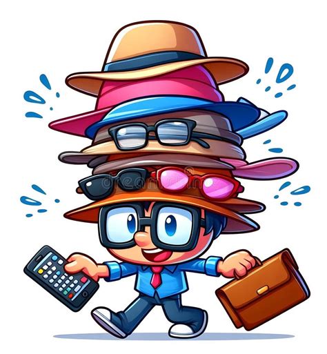 Cartoon Kids with Many Caps 的图像结果