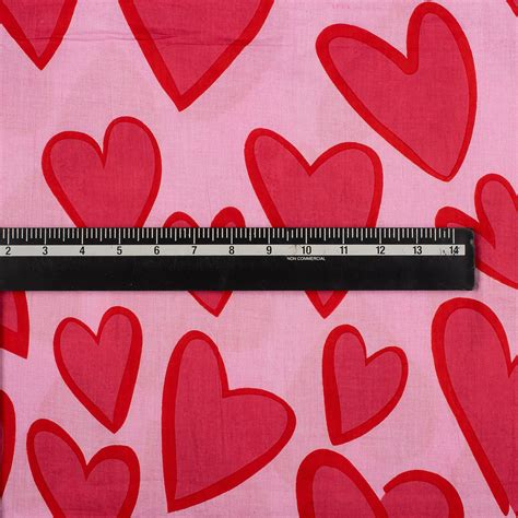 Premium Hand Block Heart Shape Print Cotton Fabric – Dmaasa