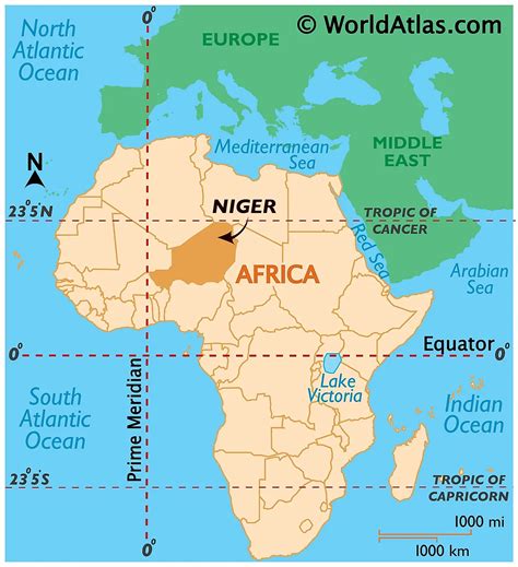 Africa Map Niger River