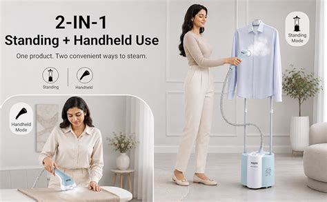 INALSA Standing Iron Garment Steamer-2000 W|Variable Control Knob |1.7 ...