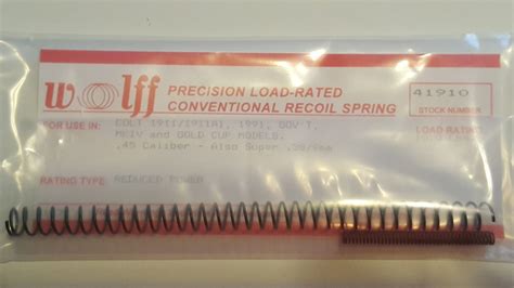 41910 Wolff COLT 1911 10LB RECOIL SPRING (RP) – Accurate Arms & Ammo, Inc.