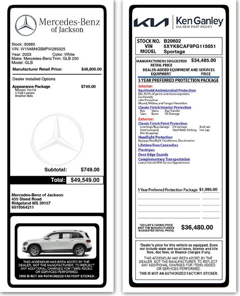 Addendum Sticker Template