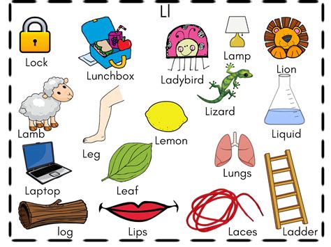 8 أنشطة اوراق عمل للحروف الانجليزية للاطفال Letter L