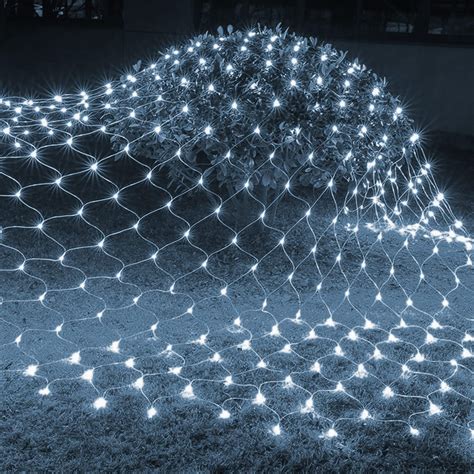 Dazzle Bright Christmas 360 LED Net Lights, 12FT x 5 FT Connectable ...