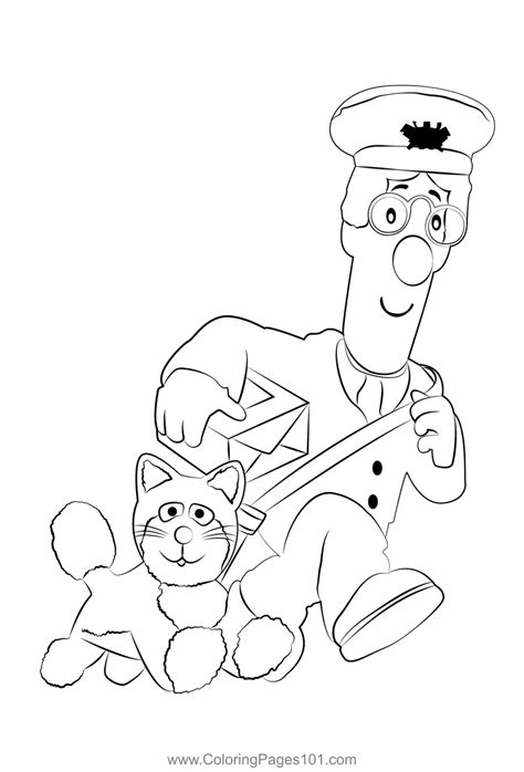 Postman Colouring Pages 的图像结果