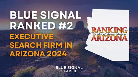 Blue Signal Ranked #2 Executive Search Firm in Arizona 2024 - Blue Signal Search