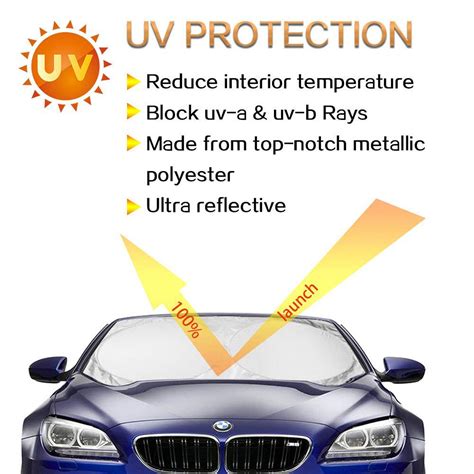 Sun Shield for Car Van Windshield Retro Old American Baseball UV Ray Radiation Protection Front ...