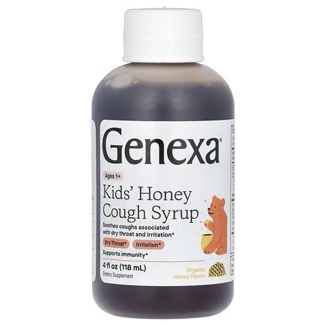 Genexa Cough Syrup Honey at Michael Madden blog