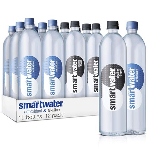 Amazon.com : Smartwater Sparkling Smartwater Alkaline & Antioxidant Variety Pack, 1 Liter ...