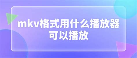 下的视频是mkv格式，用什么播放器可以播出来？ - 知乎