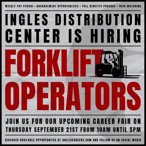 Ingles Markets, Inc. on LinkedIn: #inglescareers #forkliftdriver #careerfair #joinourteam # ...