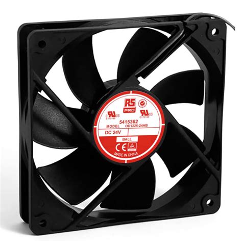 RS PRO | RS PRO Axial Fan, 24 V dc, DC Operation, 151.2m³/h, 5W, 190mA ...